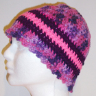 Purple Multi and Pink Hat
